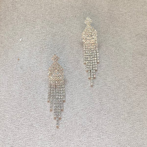 Arete rombo cascada plata