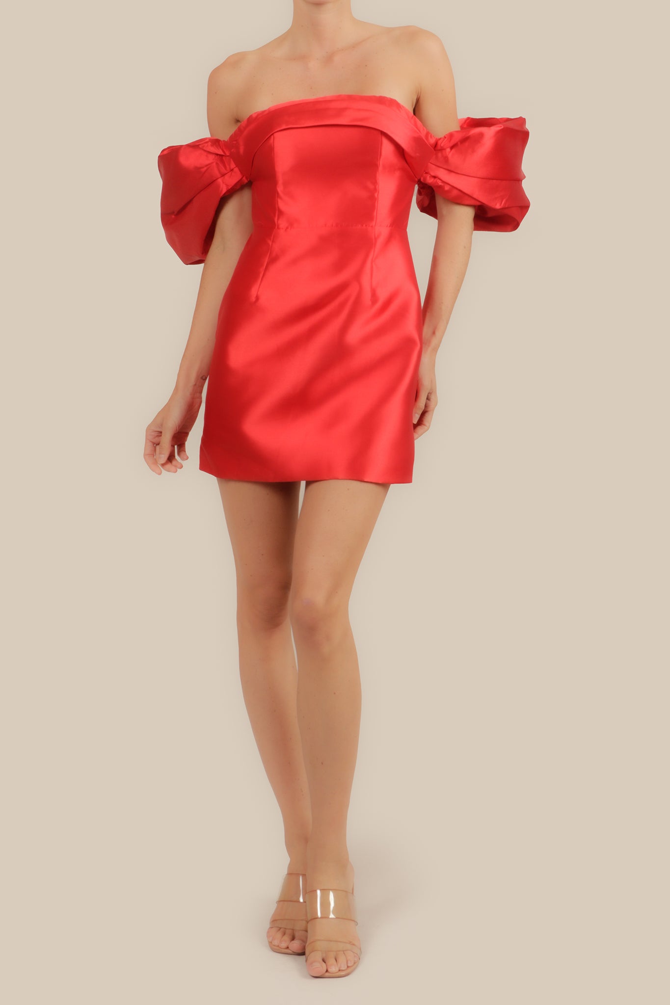Vestido rojo corto best sale