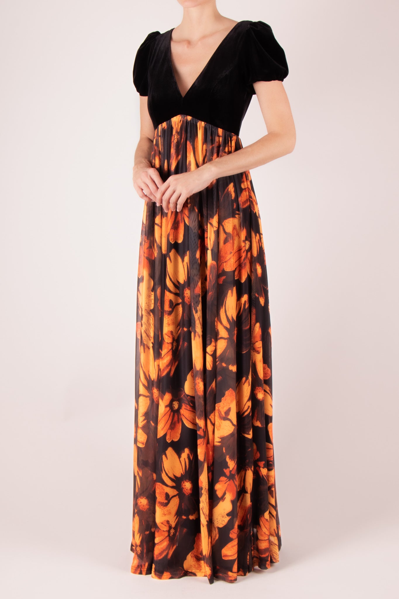 Vestido de 2025 terciopelo negro largo
