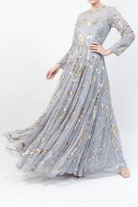 Vestido bordado corte A