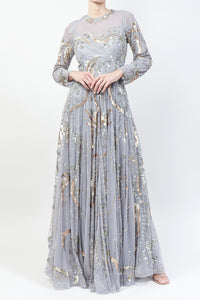 Vestido bordado corte A
