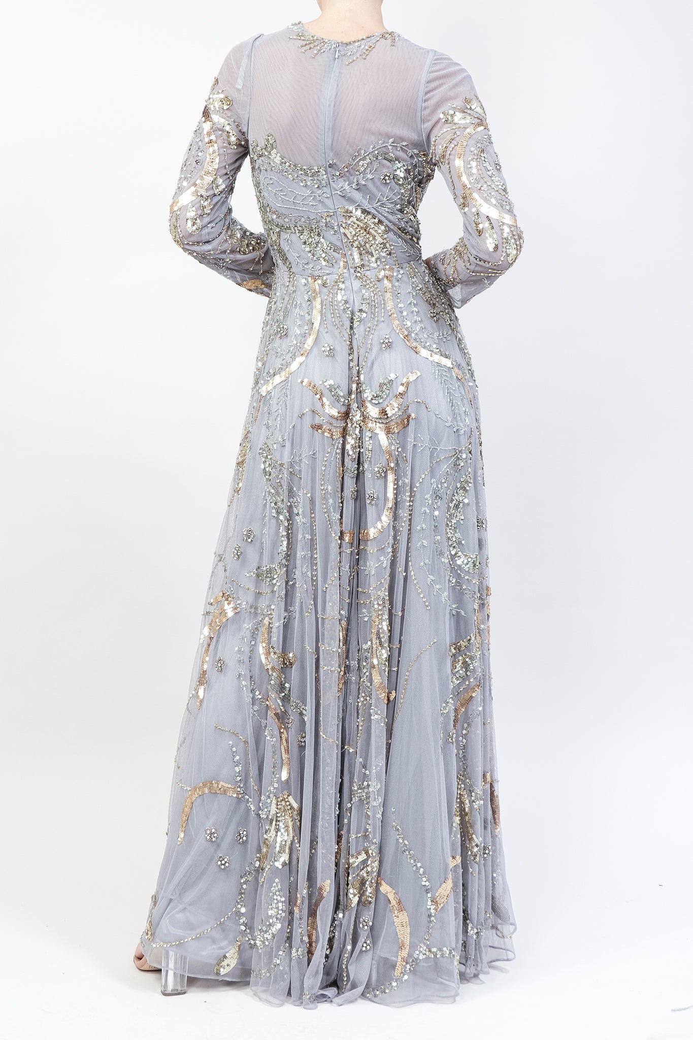 Vestido bordado corte A