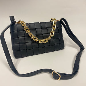 Bolsa entrelazada negra