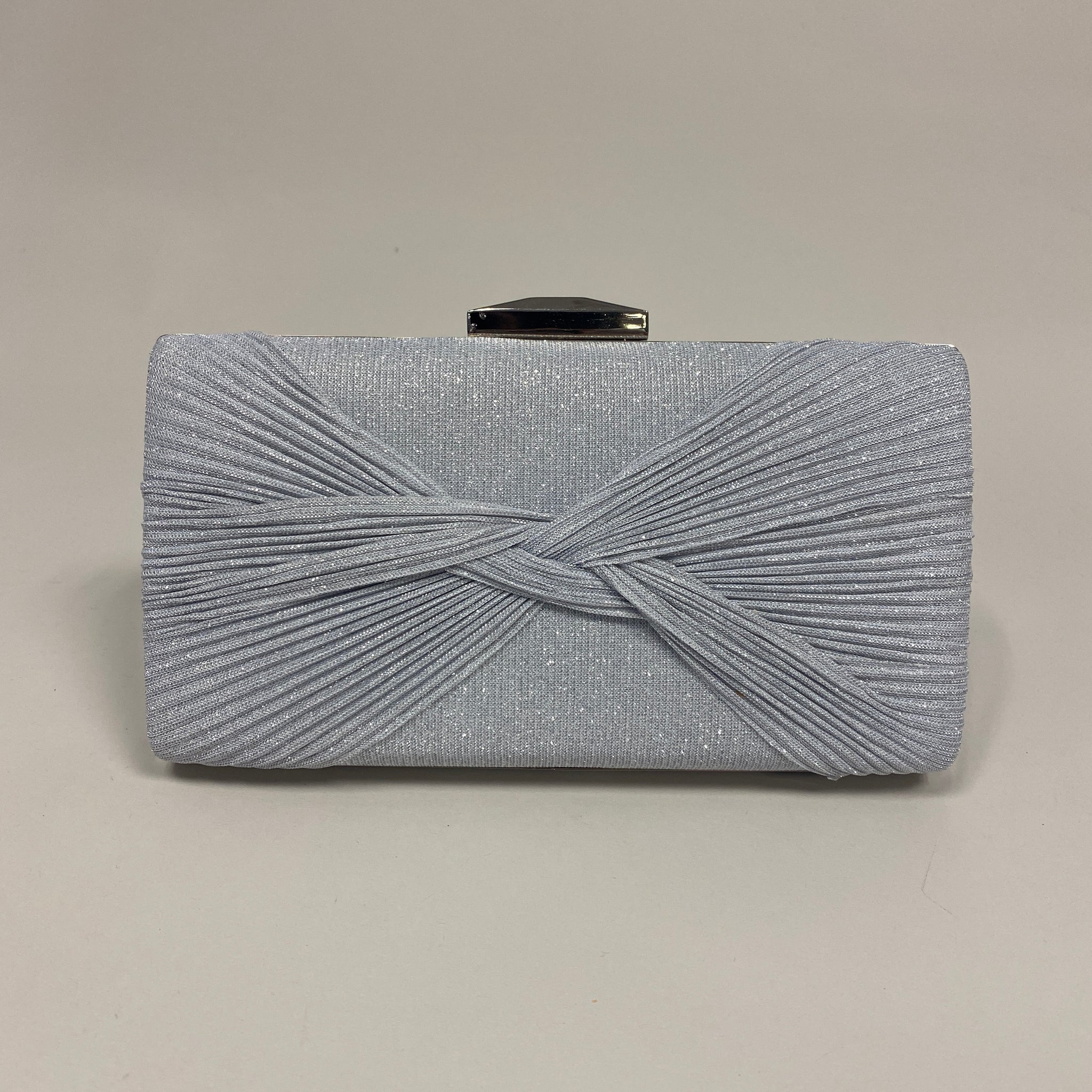 Clutch cruzado plata