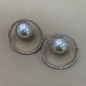 Perla con aro brillante