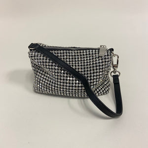 Mini bolsa brillos negro-plata