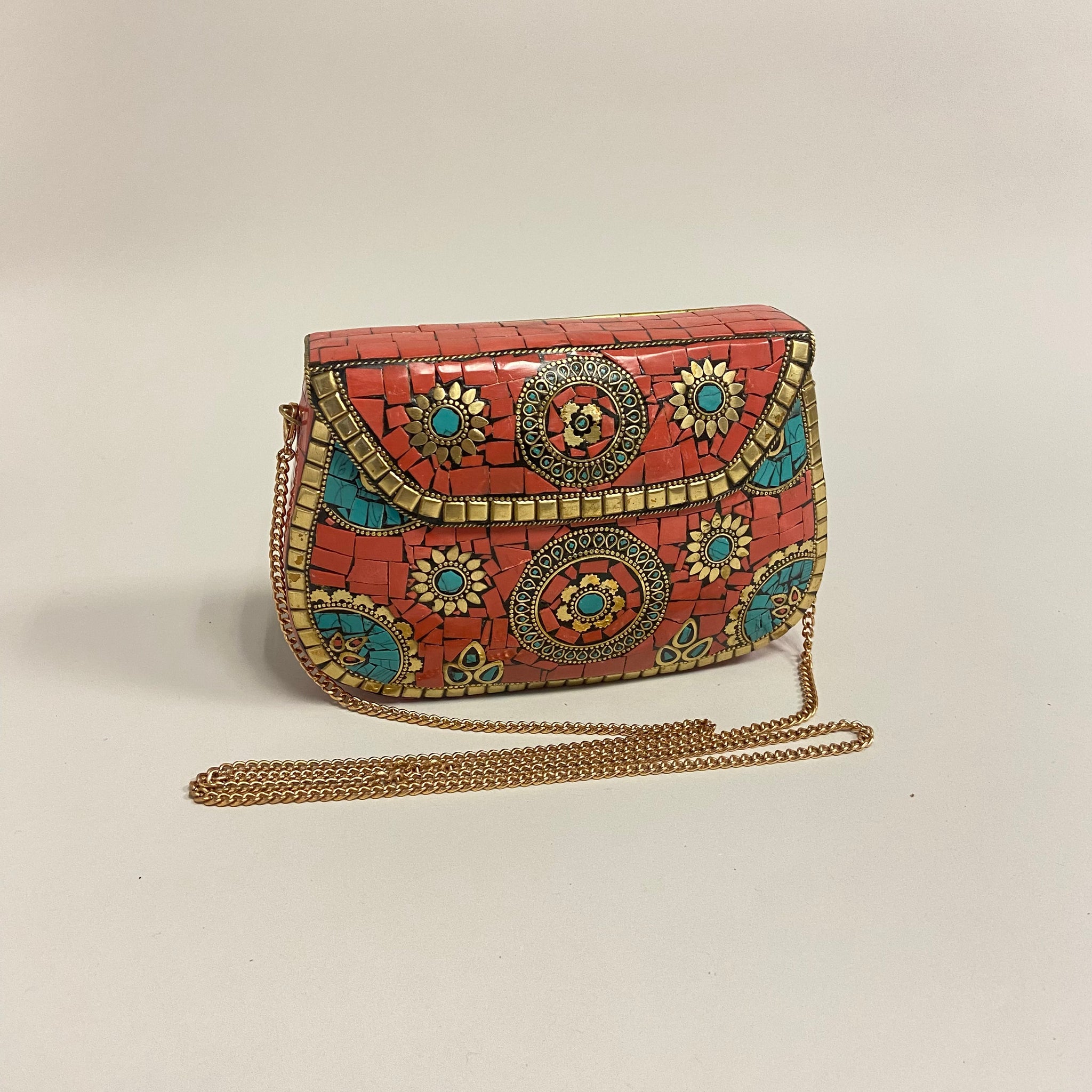Bolsa metalica coral