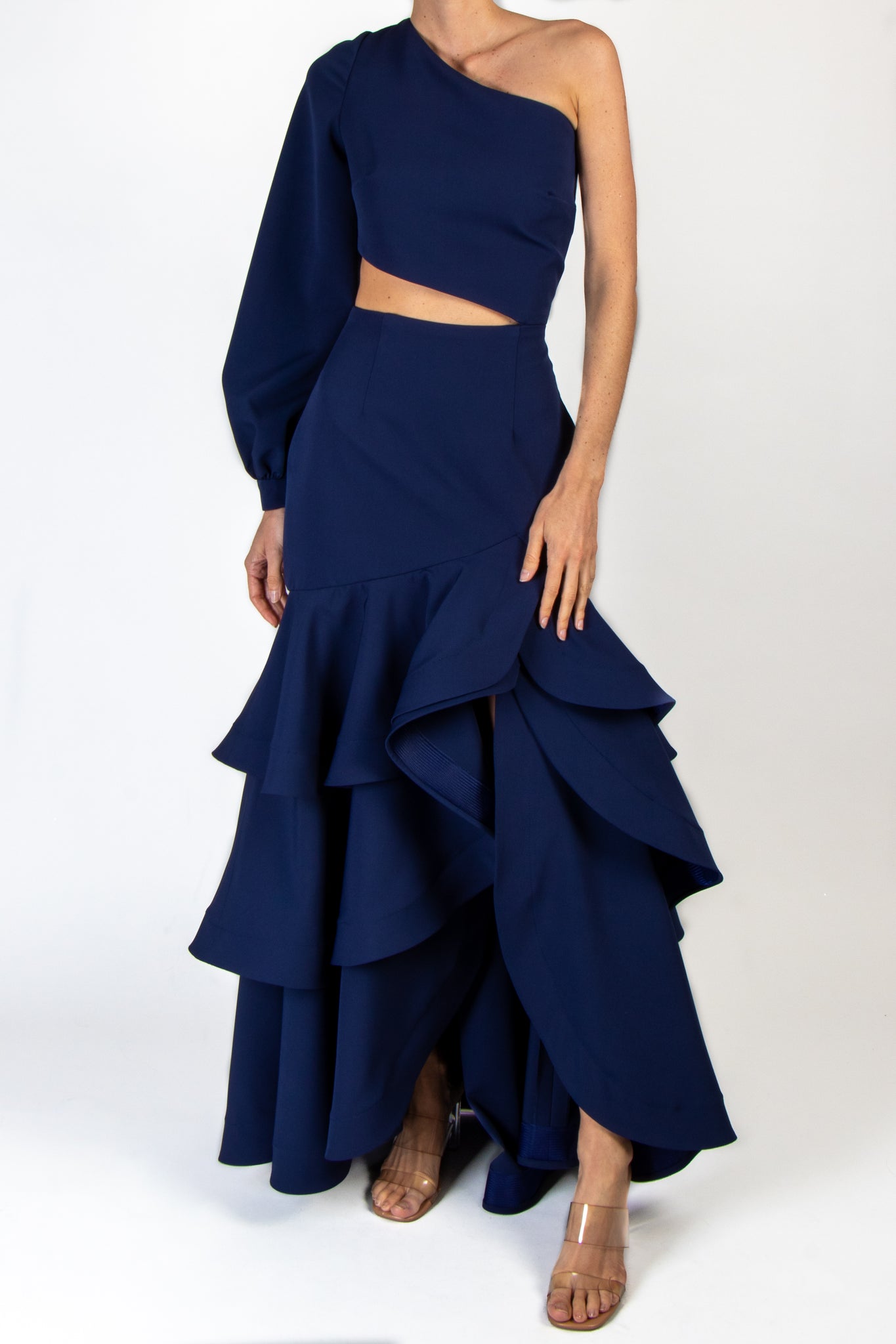 Vestidos de fiesta con olanes deals