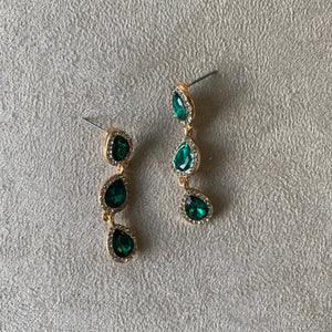 Arete3 gotas verde