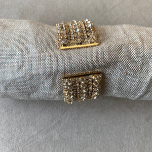 Brazalete ancho brillos grandes