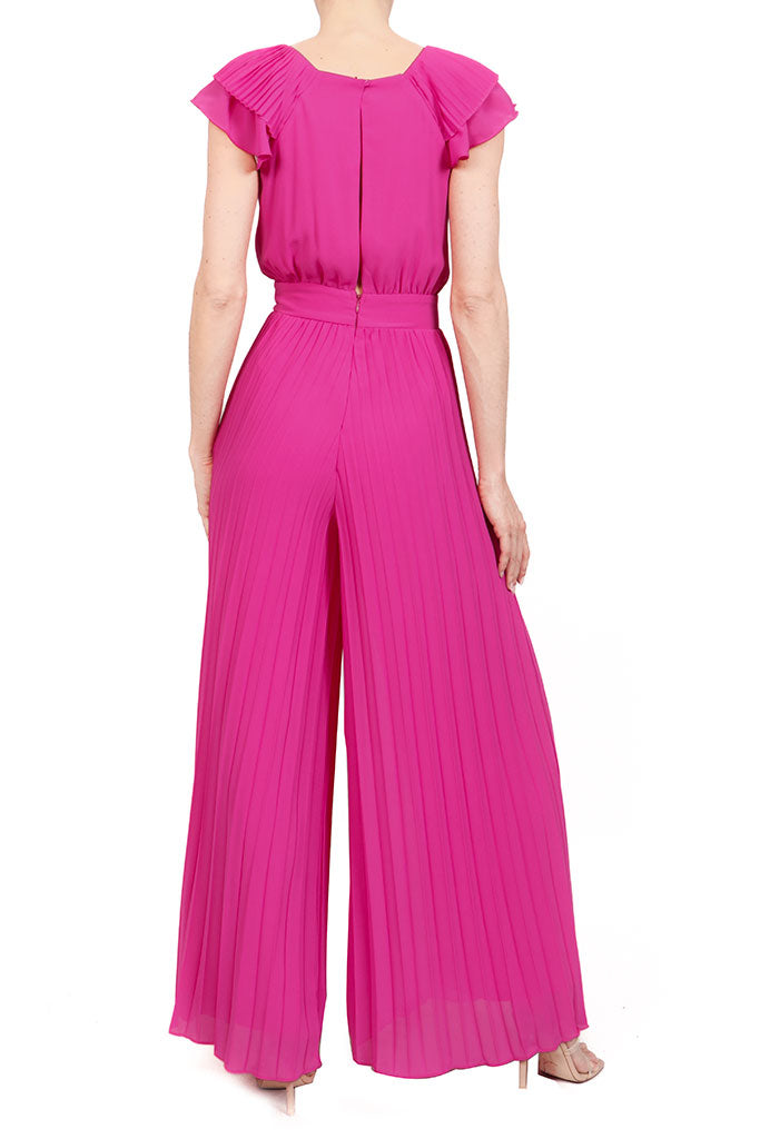 Jumpsuit v manga ruffle magenta