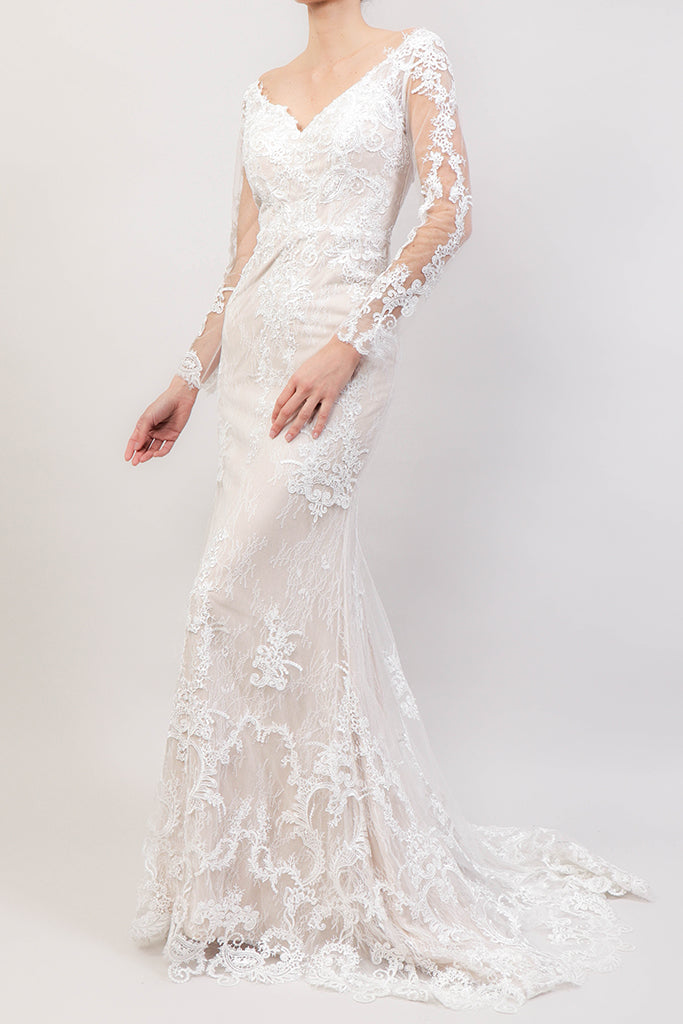 Vestido blanco encaje