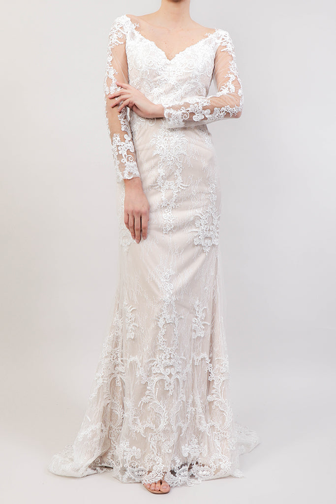 Vestido blanco encaje