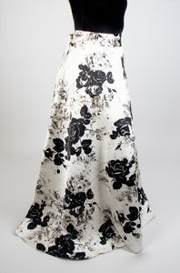 Falda print tafeta