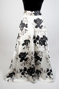 Falda print tafeta